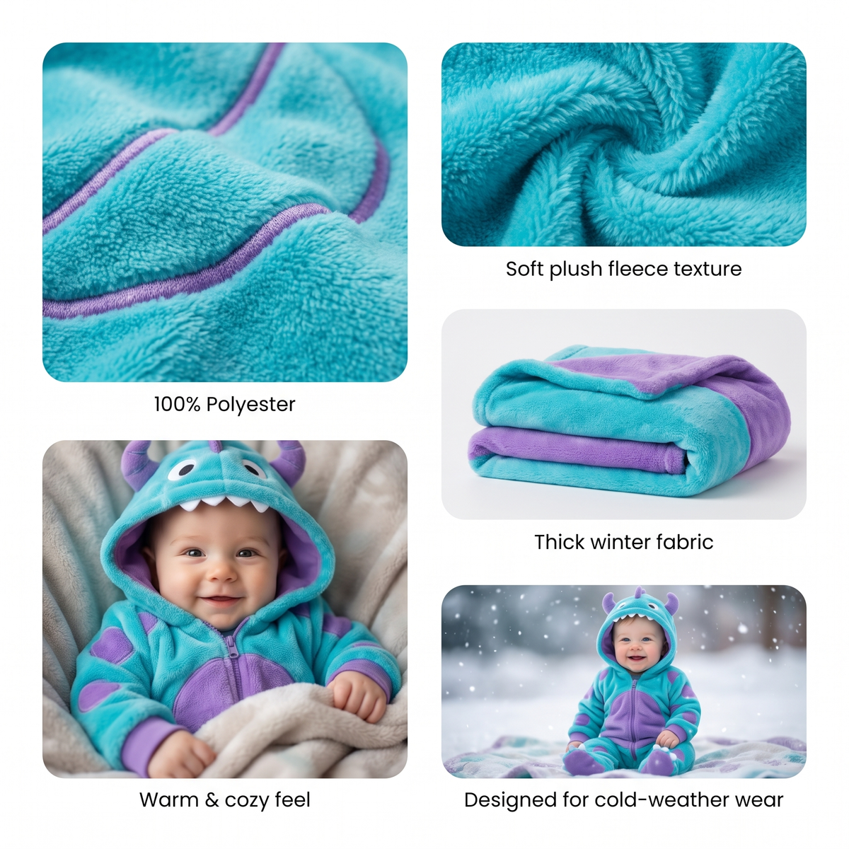 Milo™ Cozy Monster Onesie